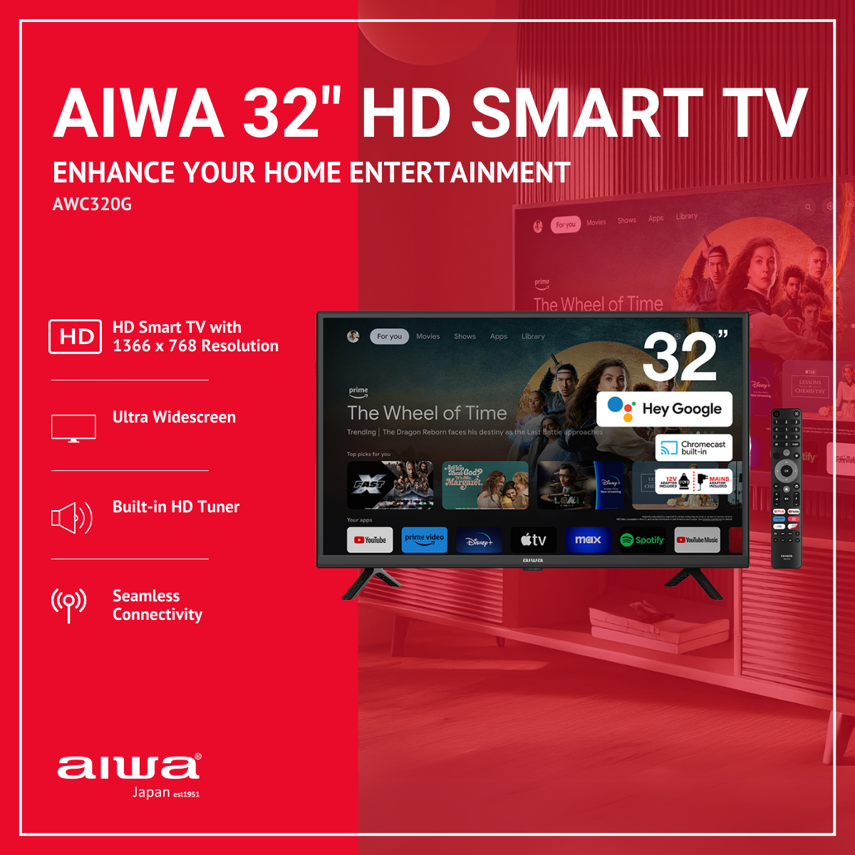 AIWA 32" HD Smart TV