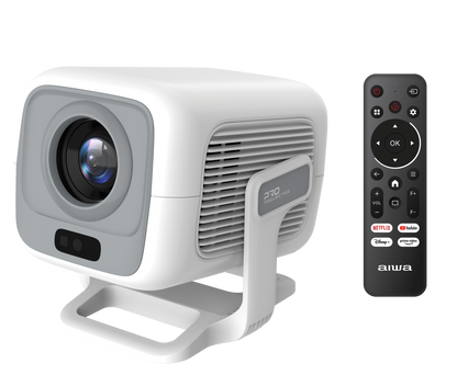 Smart LED Projector with Whale TV, FHD 1080P Home Entertainment Projector with Bluetooth Audio & Remote