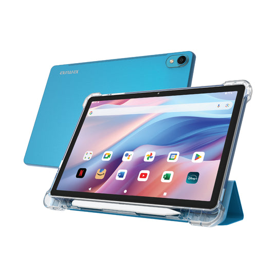 AIWA 11” ANDROID WIFI TABLET PRO – Octa Core, Dual Camera, Stylus + Foldable Case, Sapphire Blue (AWPM116T-BLUE)