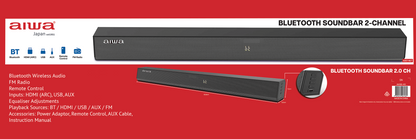 AIWA Bluetooth Soundbar 2.0 CH