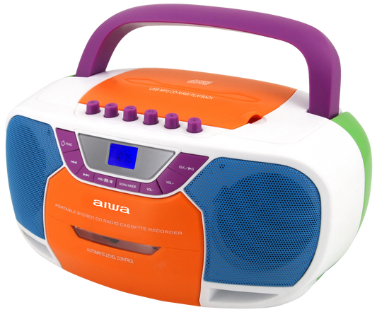 Portable Bluetooth CD Cassette FM Boombox