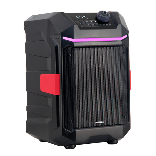 Rugged Party Box Portable Speaker IPX6 Water Resistant Outdoor Party Speaker with LED Lights