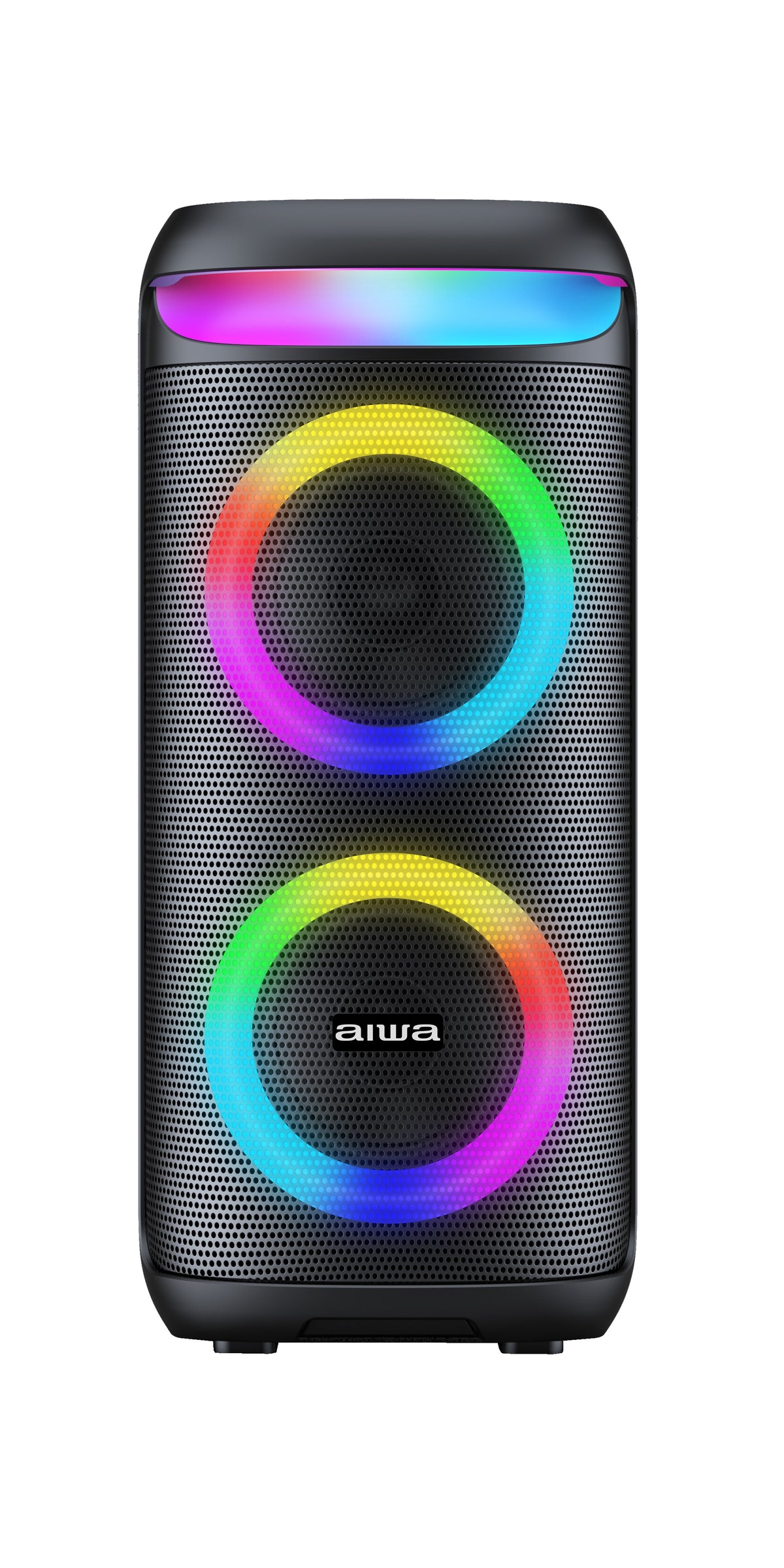 6.5" Boom Box Party Speaker with RGB Lights, Bluetooth 5.0, FM Radio, Karaoke Wireless Microphone