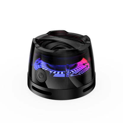 AIWA MagBeats TWS Mini Bluetooth Speaker – Magnetic Suction, RGB Lights, USB-C Charging, Compact Phone Stand