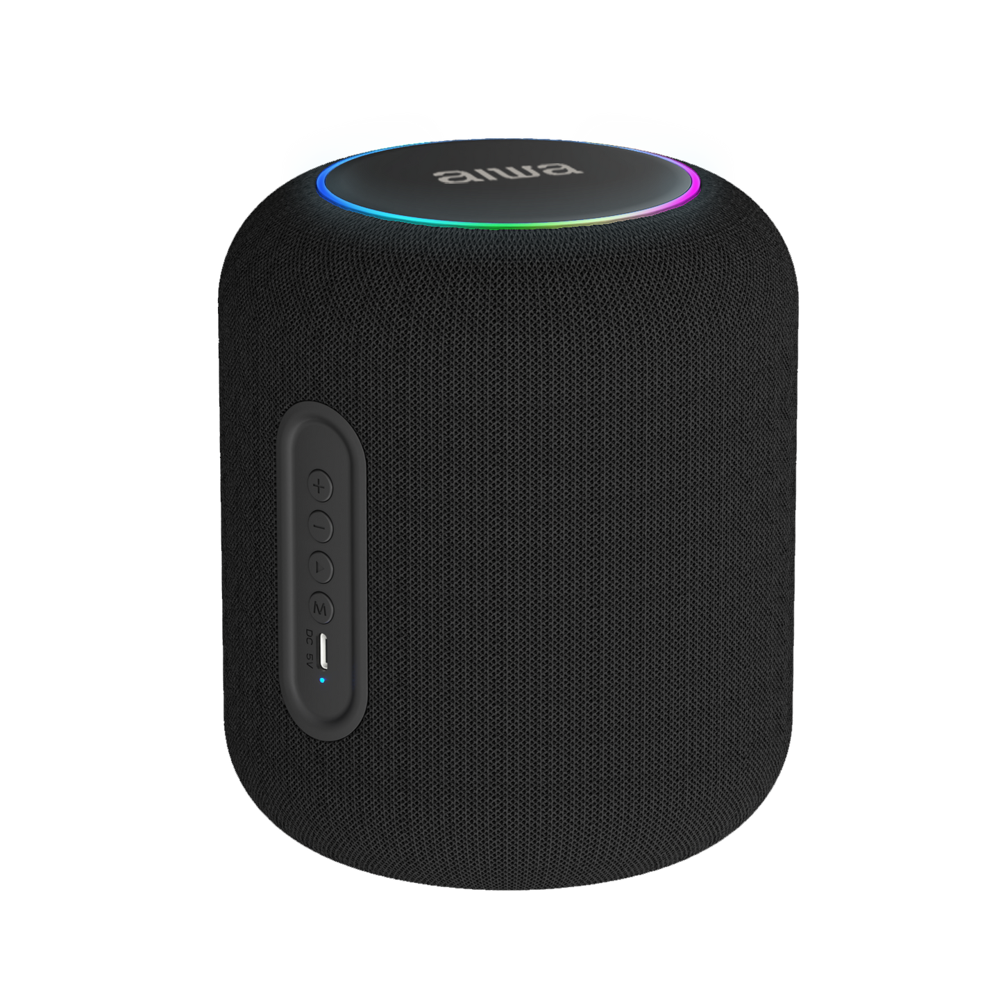 AIWA Radiant LED Wireless Bluetooth Speaker with FM Radio, TWS Stereo Pairing, and USB-C Charging