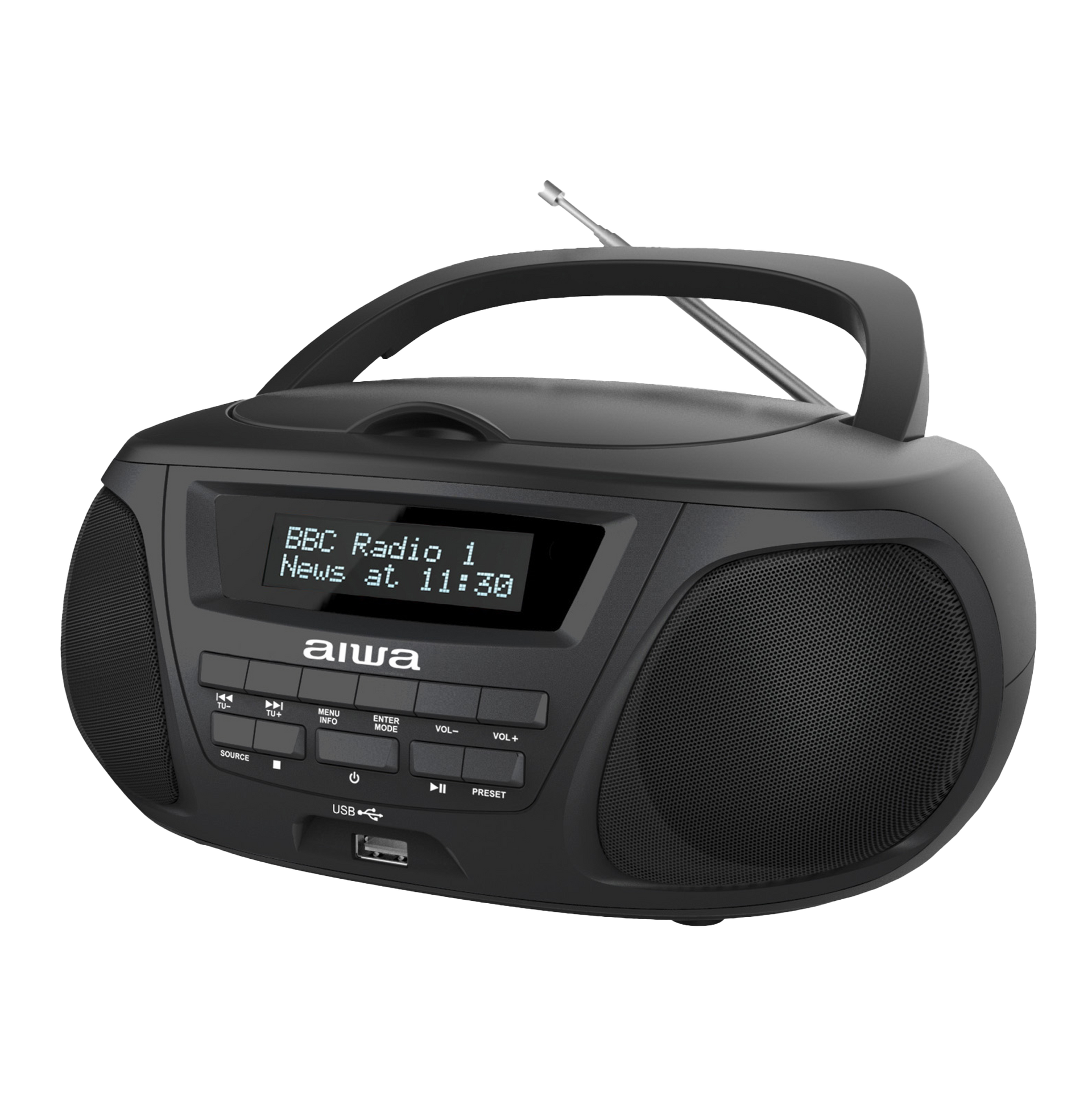 AIWA CA-DW247 BOOMBOX Portable high quality Home Stereo CD Player AM/FM Radio