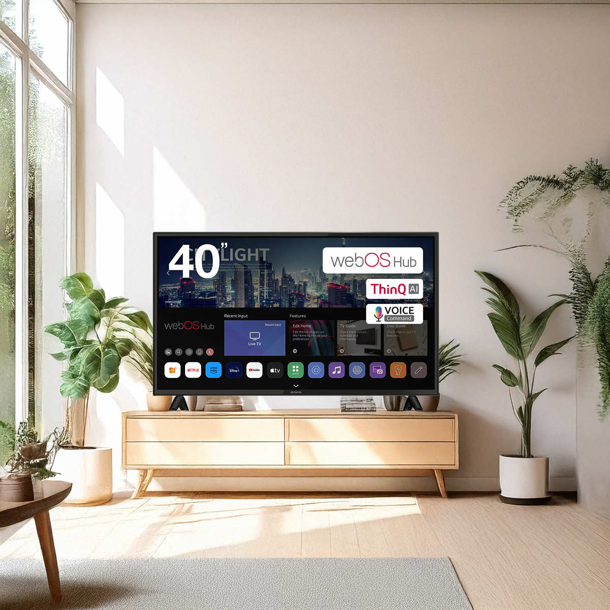 AIWA 40" FHD Smart TV | ThinQ AI, Full HD 1080p, Magic Remote, HDMI & USB Connectivity