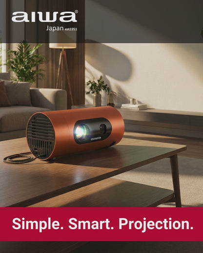 Smart LED Projector with Remote Control & Bluetooth