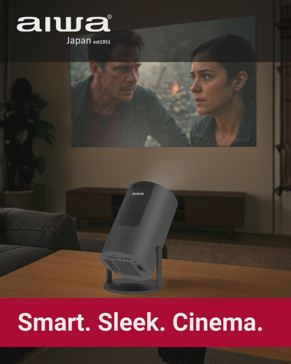 AIWA Smart LED Projector with Remote Control
