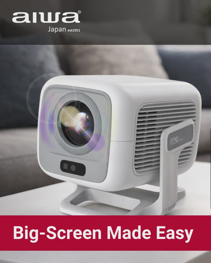 Smart LED Projector with Whale TV, FHD 1080P Home Entertainment Projector with Bluetooth Audio & Remote