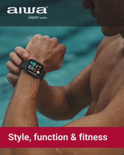 AIWA AMOLED Smart Watch with Bluetooth Calling and Workout Modes
