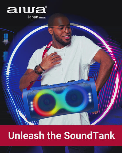 SOUNDTANK 60W Bluetooth Speaker with Lightshow | Rechargeable TWS Wireless Portable Audio System
