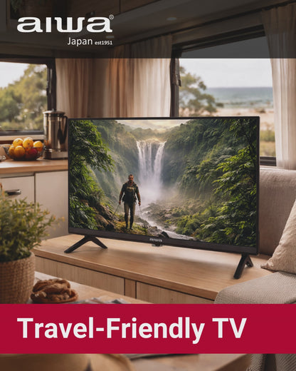 24” HD WebOS Smart TV – Portable Caravan & Home Entertainment TV with AC/DC Adapter, HDMI, USB & Dolby Audio