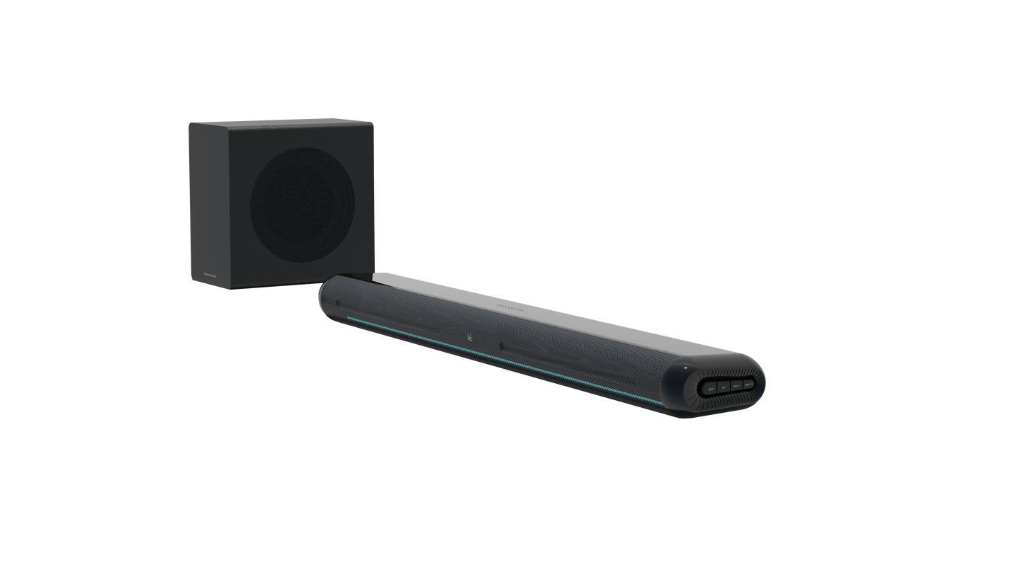 2.1CH Bluetooth Soundbar with Wireless Subwoofer | HDMI ARC, FM Radio, USB & AUX