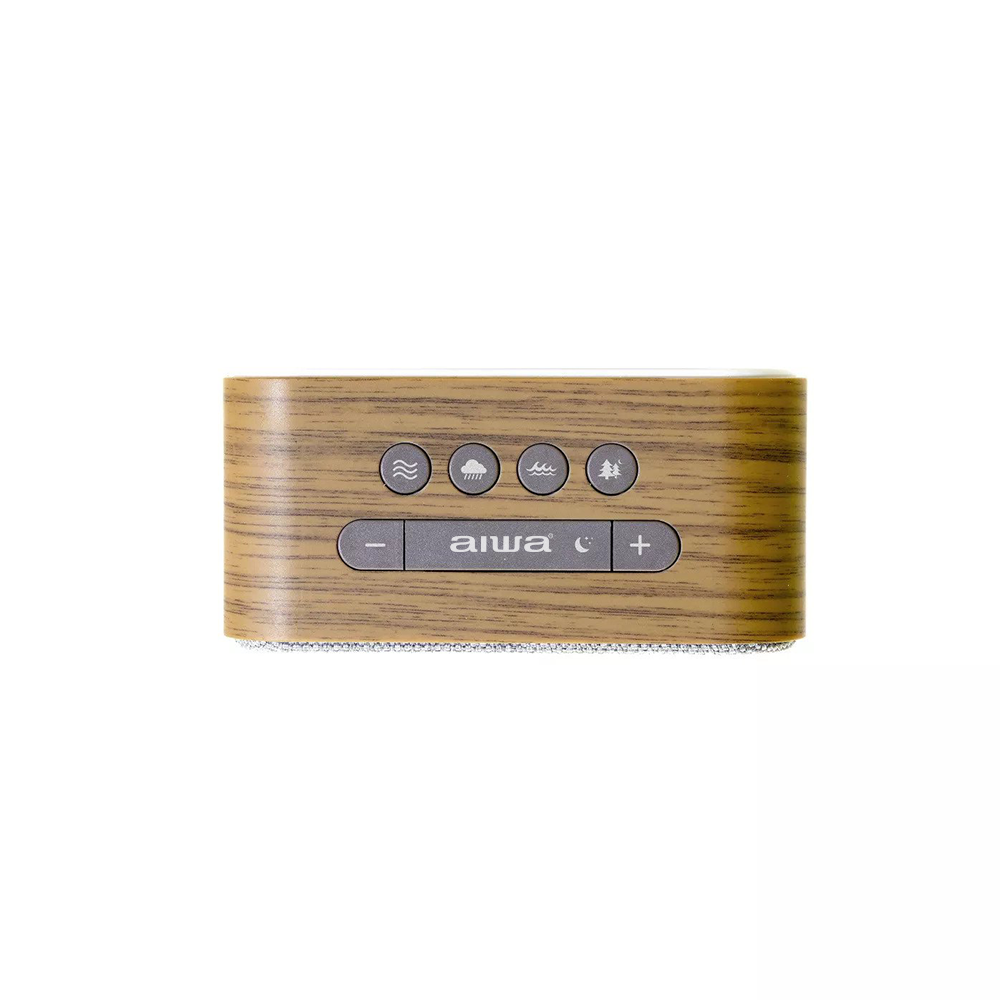 AIWA Wood Table Digital Alarm Clock with Sound Pine