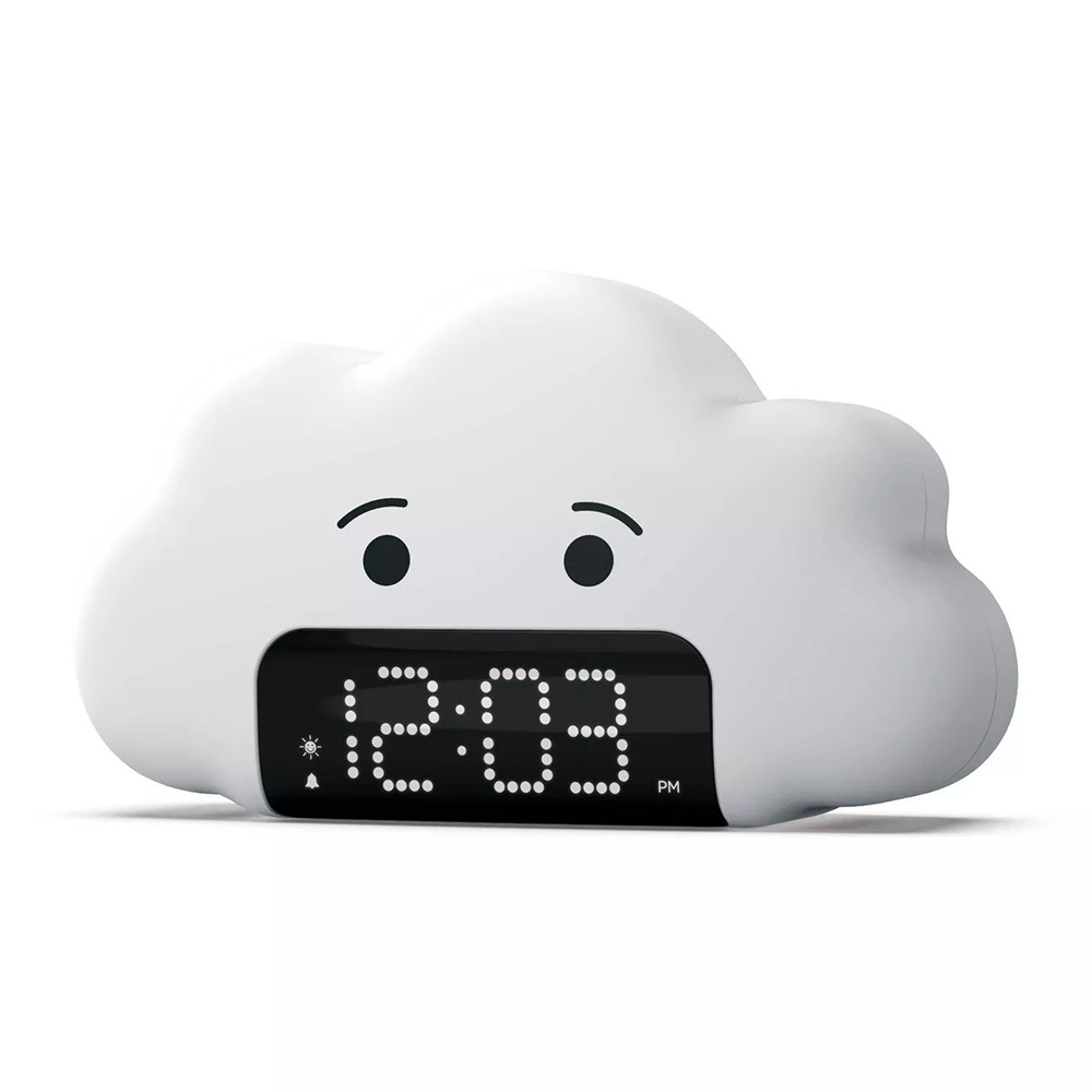 AIWA Digital Alarm Clock White Cloud