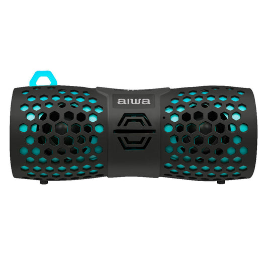 AIWA | Bluetooth Adventure Speaker Black/Blue - AIWA | Portable Outdoor Waterproof Wireless Bluetooth Speaker  ABT-1244BBL