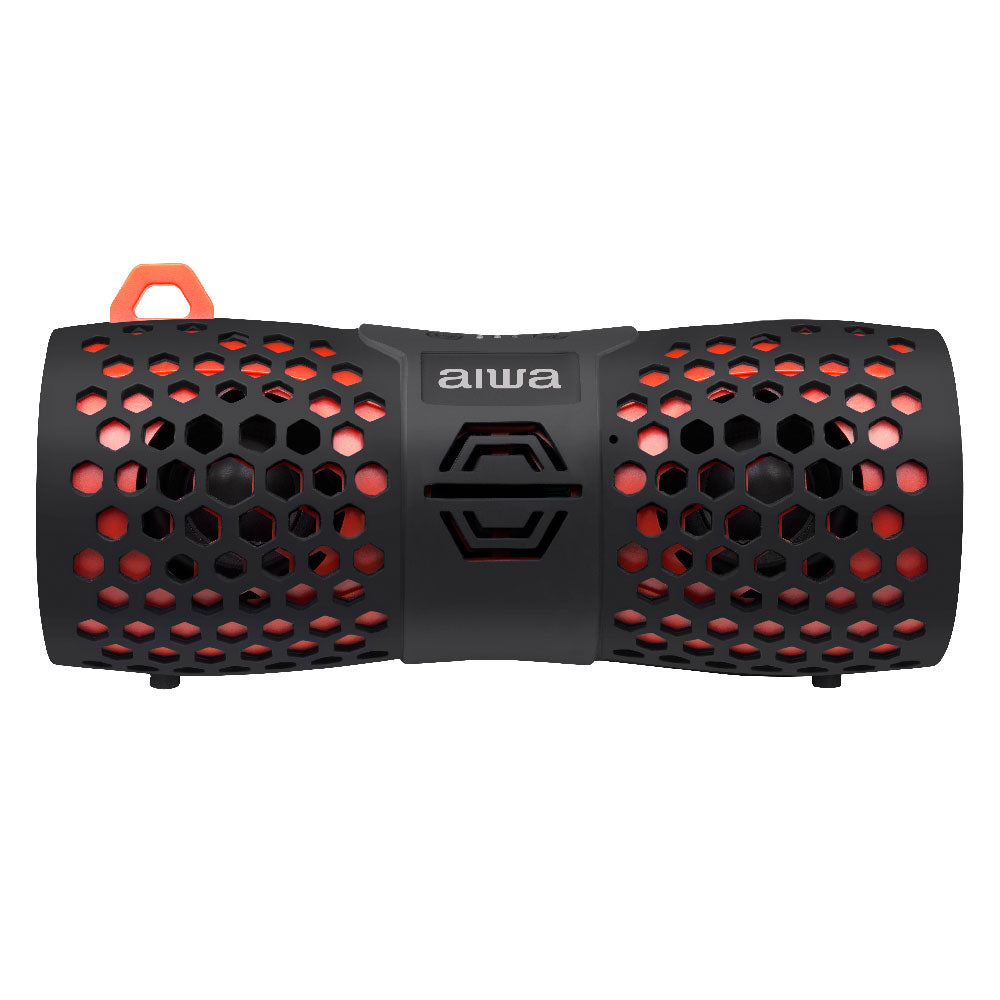AIWA | Bluetooth Adventure Speaker Black/Red - AIWA | Portable Outdoor Waterproof Wireless Bluetooth Speaker  ABT-1244BR