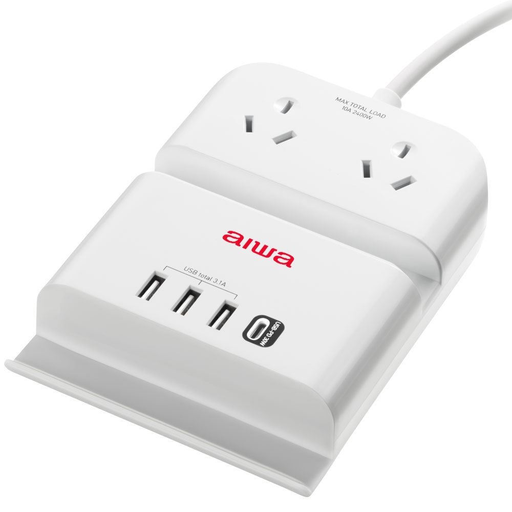 AIWA | Desktop Charging Station - AIWA | Ultra Power Desktop Charging Station with USB Ports for Multiple Devices  AE-AUT2U4P30W