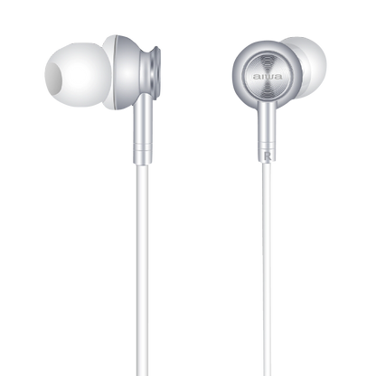 AIWA In-Ear Gel Earphones With Microphone | AWG5-WHT