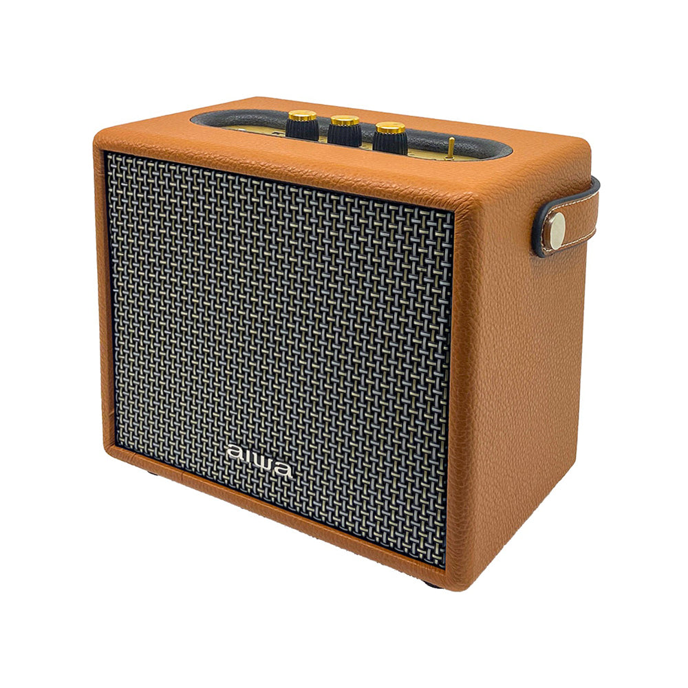 Aiwa RS-X55 Diviner Pro Bluetooth Speaker Portable Bluetooth Speaker with super bass remote control Brown